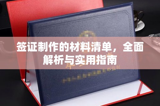 虎林签证制作的材料清单，全面解析与实用指南