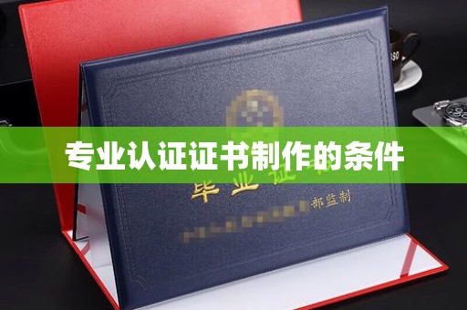 虎林专业认证证书制作的条件